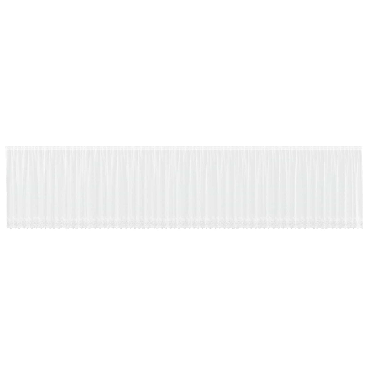Vidaxx rideau en dentelle avec rideaux fleurs blanc 160 x 1200 cm polyester