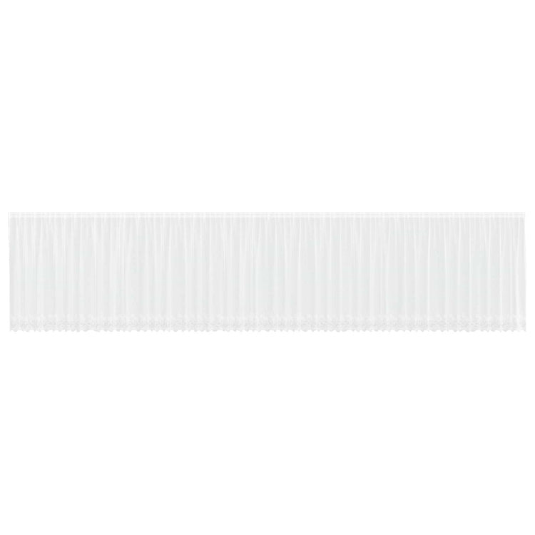 Vidaxx rideau en dentelle avec rideaux fleurs blanc 160 x 1200 cm polyester