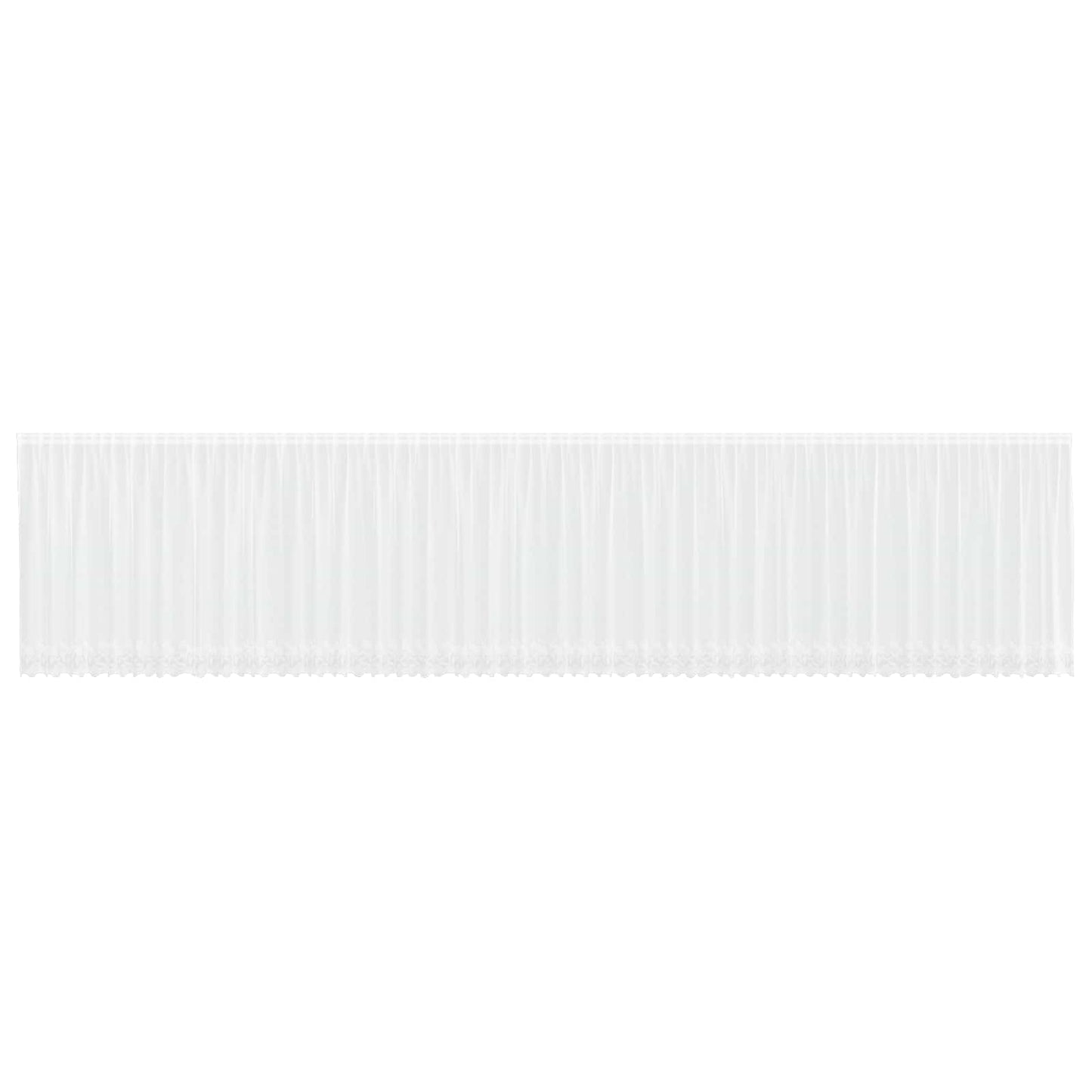 Vidaxx rideau en dentelle avec rideaux fleurs blanc 180 x 1200 cm polyester