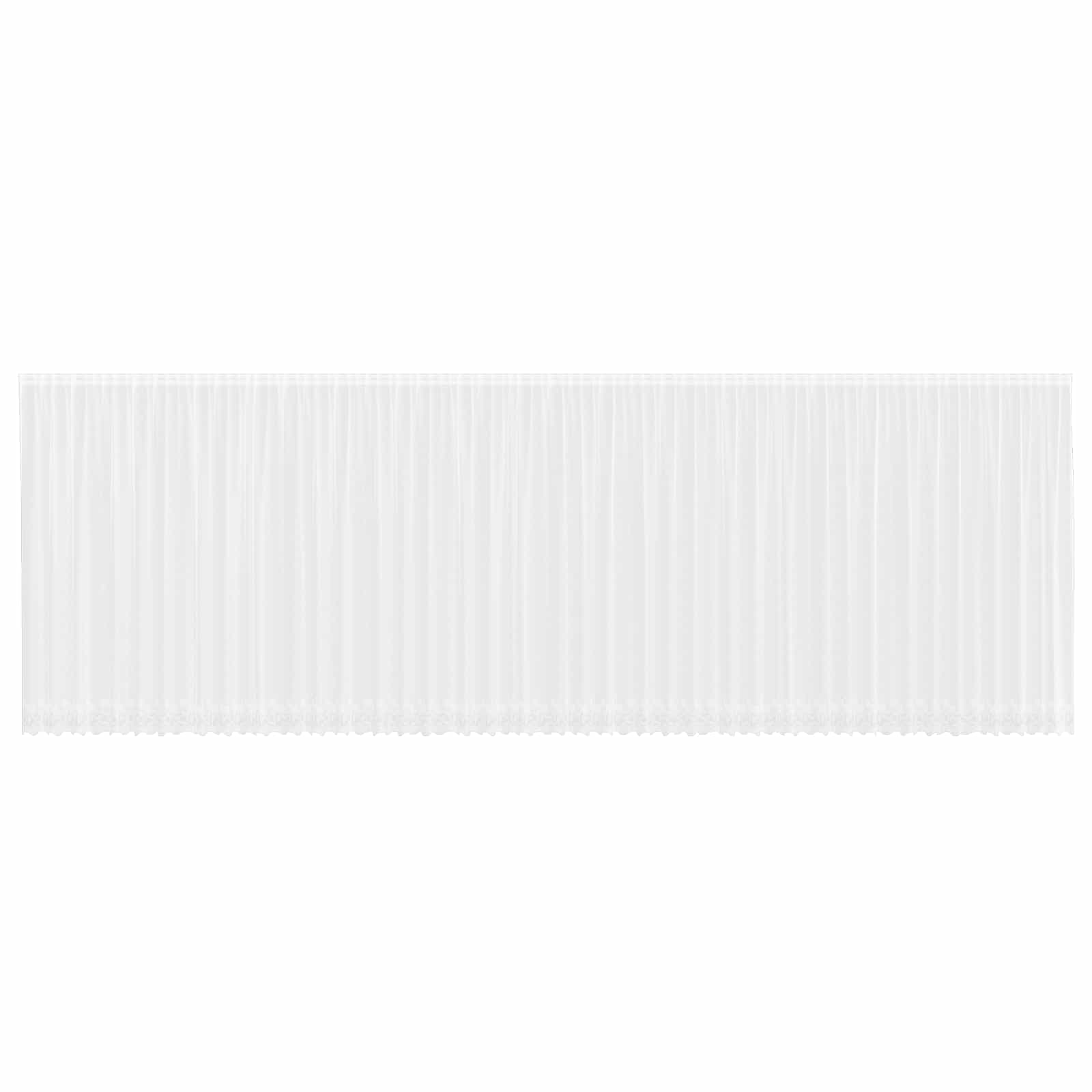 Vidaxx rideau en dentelle avec rideaux fleurs blanc 200 x 1200 cm polyester