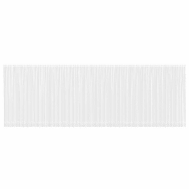 Vidaxx rideau en dentelle avec rideaux fleurs blanc 200 x 1200 cm polyester
