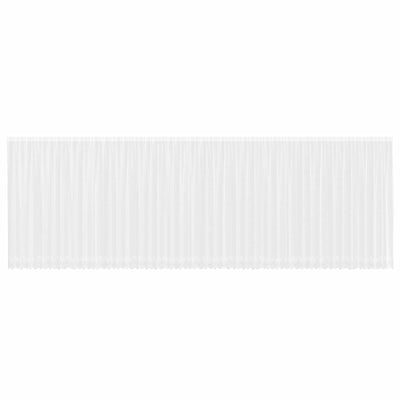Vidaxx rideau en dentelle avec rideaux fleurs blanc 245 x 1200 cm polyester