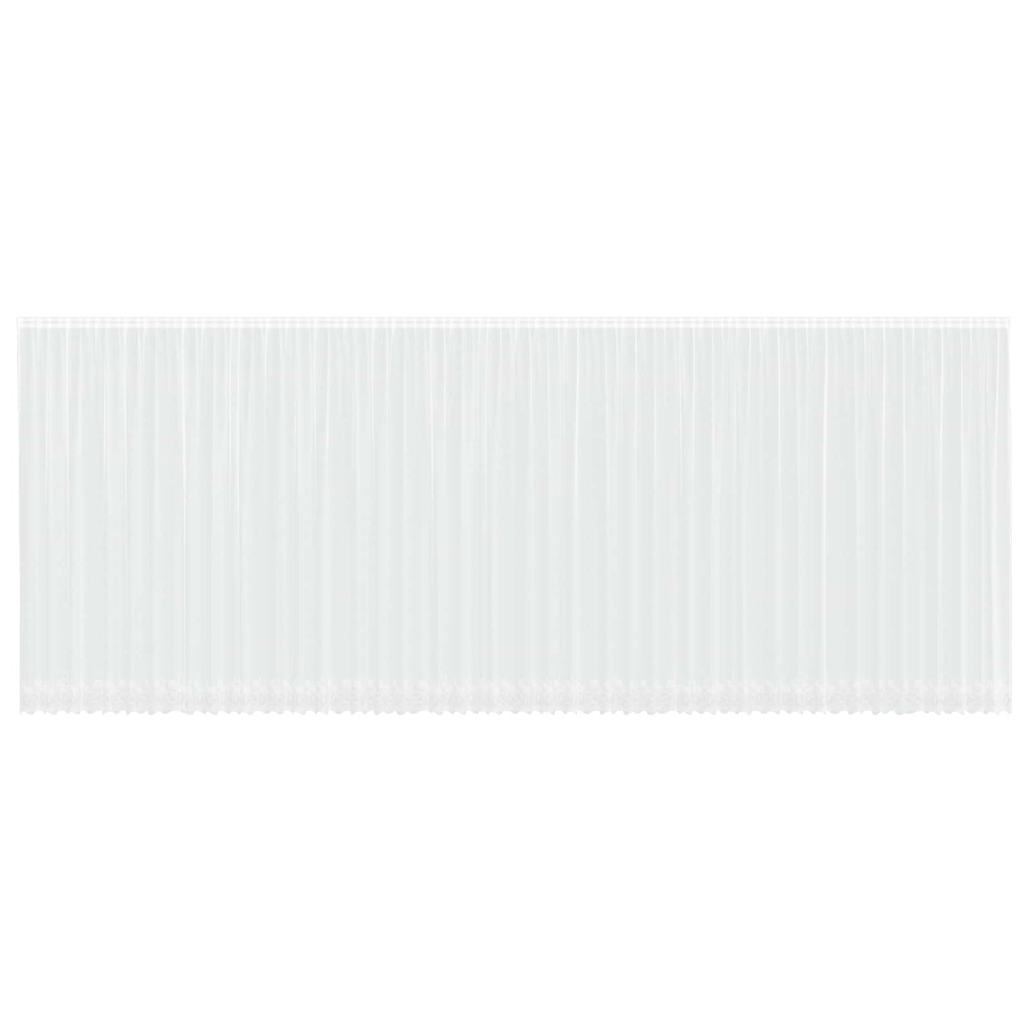 Vidaxx rideau en dentelle avec rideaux fleurs blanc 260 x 1200 cm polyester