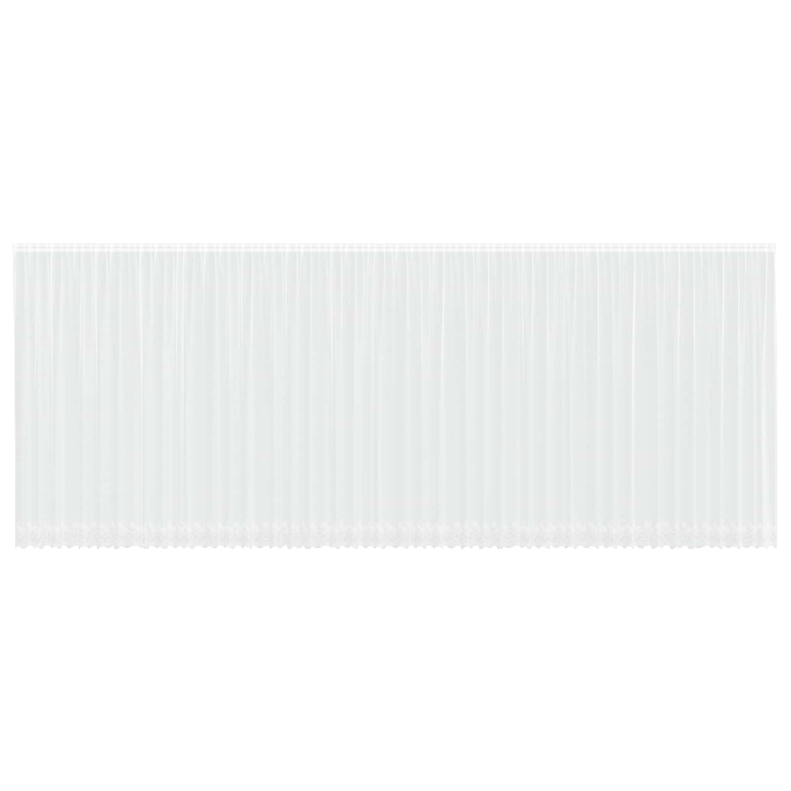 Vidaxx rideau en dentelle avec rideaux fleurs blanc 260 x 1200 cm polyester