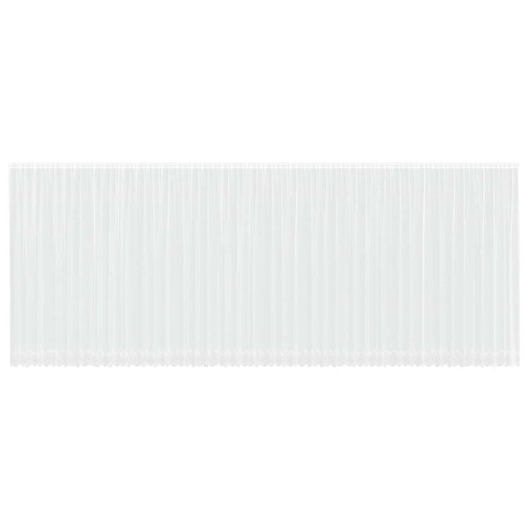 Vidaxx rideau en dentelle avec rideaux fleurs blanc 260 x 1200 cm polyester