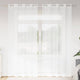 Vidaxx rideau en voile avec rideaux 2 pièces blanc 225 x 140 cm polyester