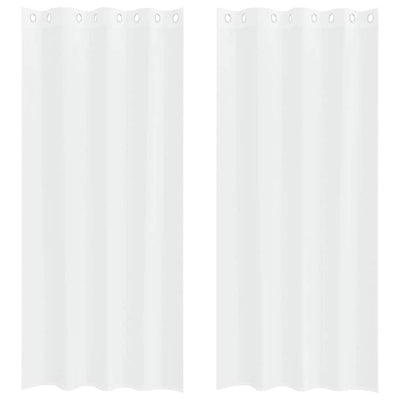 Vidaxx rideau en voile avec rideaux 2 pièces blanc 225 x 140 cm polyester