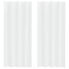 Vidaxx rideau en voile avec rideaux 2 pièces blanc 260 x 140 cm polyester