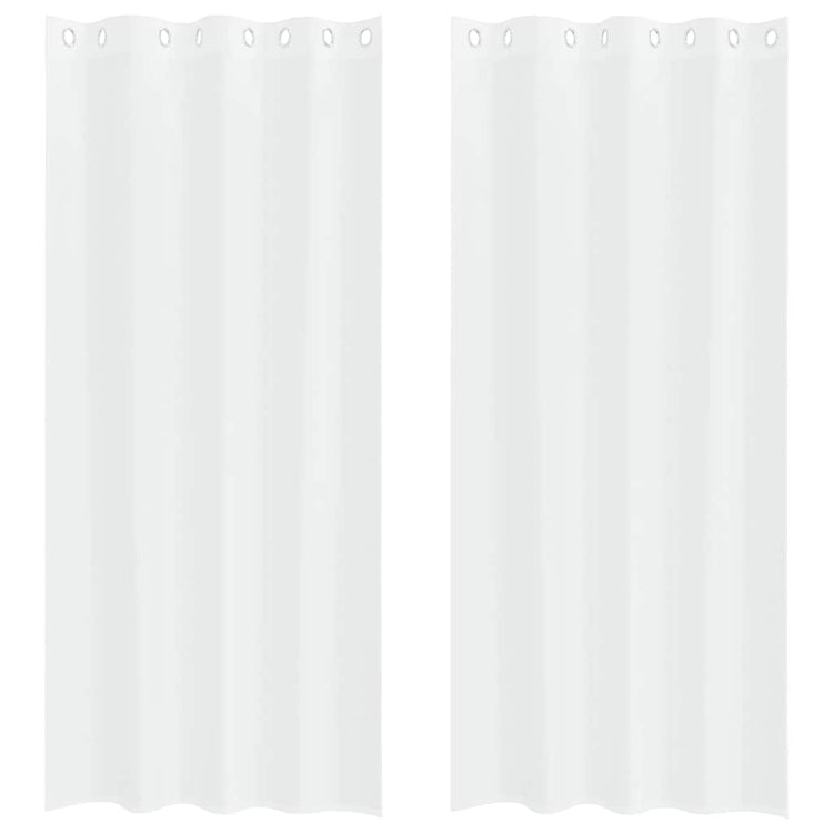 Vidaxx rideau en voile avec rideaux 2 pièces blanc 260 x 140 cm polyester