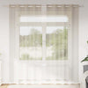 Vidaxl rideau en voile avec rideaux 2 pcs sable 225 x 140 cm polyester