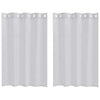 Vidaxx rideau en voile 2 pcs gris clair 140 x 140 cm polyester
