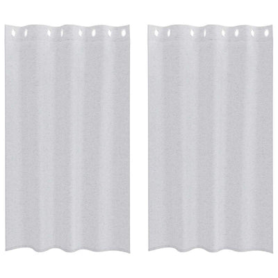 Vidaxx rideau en voile 2 pcs gris clair 175 x 140 cm polyester