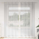 Vidaxx rideau en voile 2 pcs gris clair 225 x 140 cm polyester