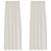 Vidaxl rideau en voile avec rideaux 2 pcs crème 225 x 140 cm polyester