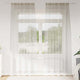 Vidaxl rideau en voile avec rideaux 2 pcs crème 245 x 140 cm polyester