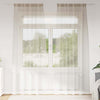 Vidaxl rideau en voile avec rideaux 2 pcs sable 225 x 140 cm polyester