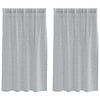 Vidaxx rideau en voile 2 pcs gris foncé 140 x 140 cm polyester
