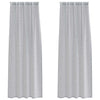 Vidaxx rideau en voile 2 pcs gris foncé 225 x 140 cm polyester