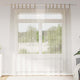 Vidaxl rideau en voile avec rideaux 2 pcs sable 225 x 140 cm polyester
