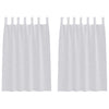 Vidaxx rideau en voile 2 pcs gris clair 140 x 140 cm polyester
