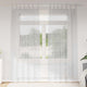 Vidaxx rideau en voile 2 pcs gris clair 225 x 140 cm polyester