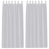 Vidaxx rideau en voile 2 pcs gris clair 260 x 140 cm polyester