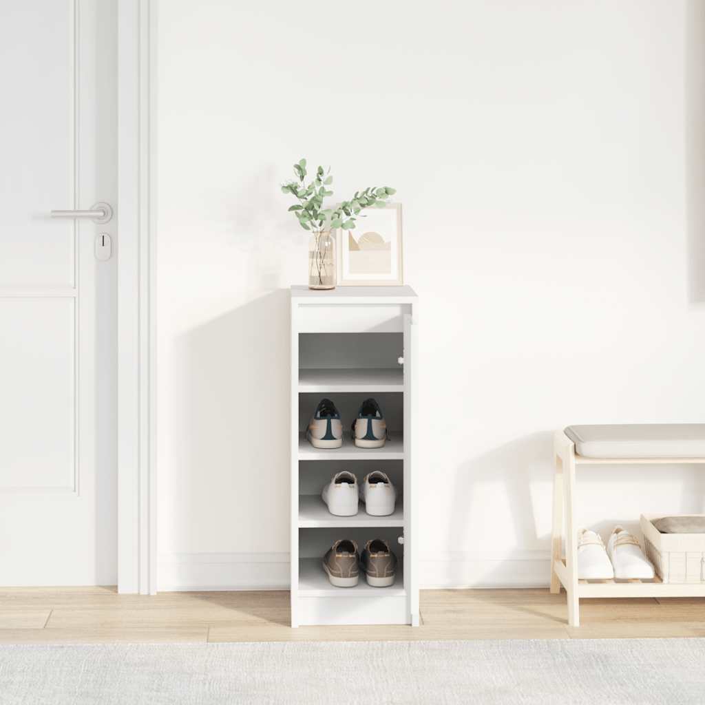 Vidaxx armoire à chaussures 29,5x34x76 cm bois d'ingénierie blanc