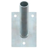 Vidaxl support pour mât de drapeau argent 10,5 x 7,5 x 0,25 cm acier