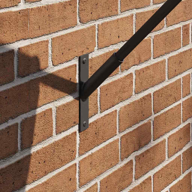 Vidaxxl support pour mât de drapeau noir 15 x 3 x 0,35 cm acier