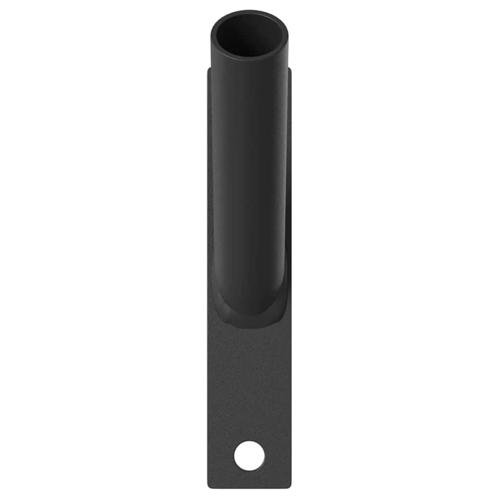 Vidaxxl support pour mât de drapeau noir 15 x 3 x 0,35 cm acier