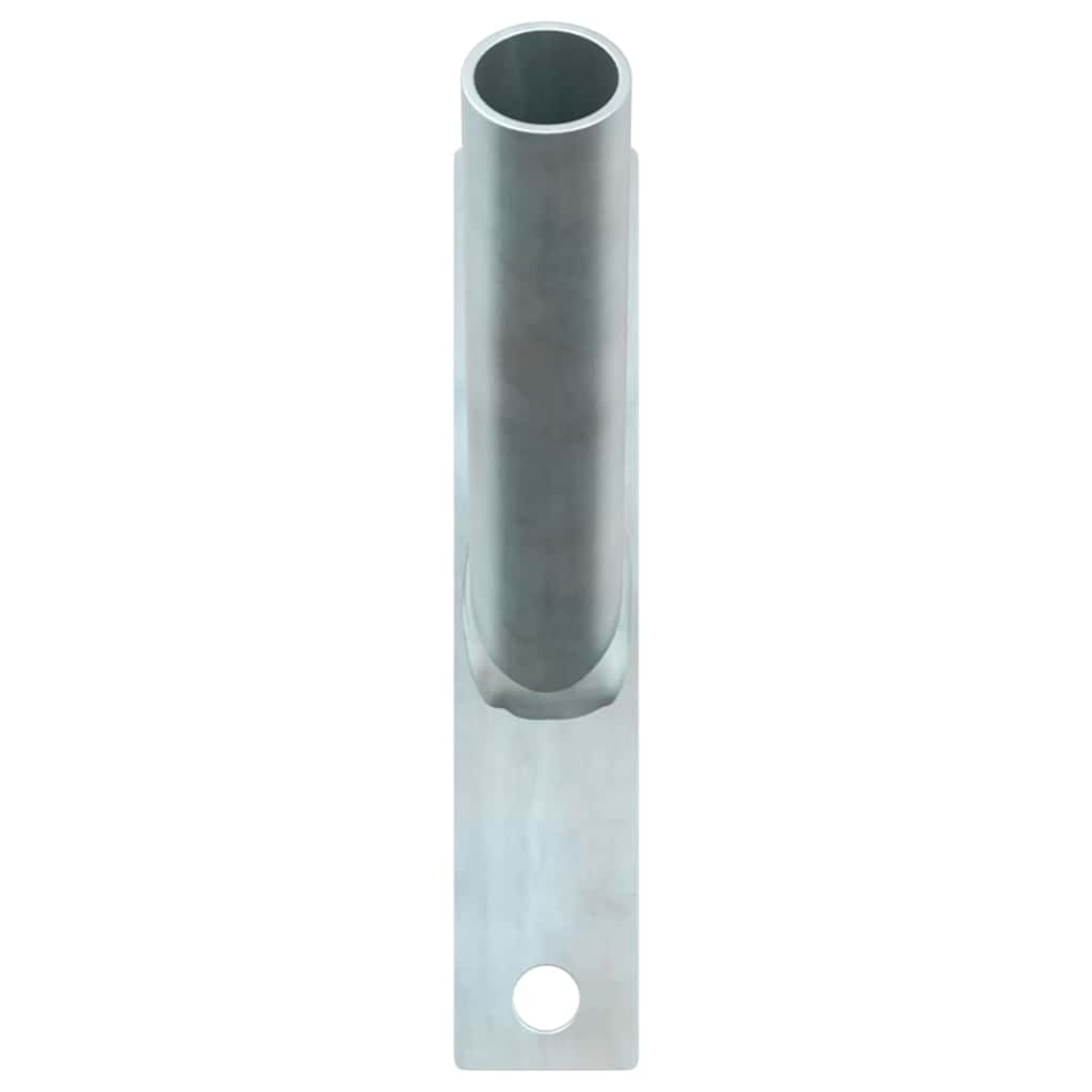 VidaXL support pour mât de drapeau argent 15 x 3 x 0,35 cm acier