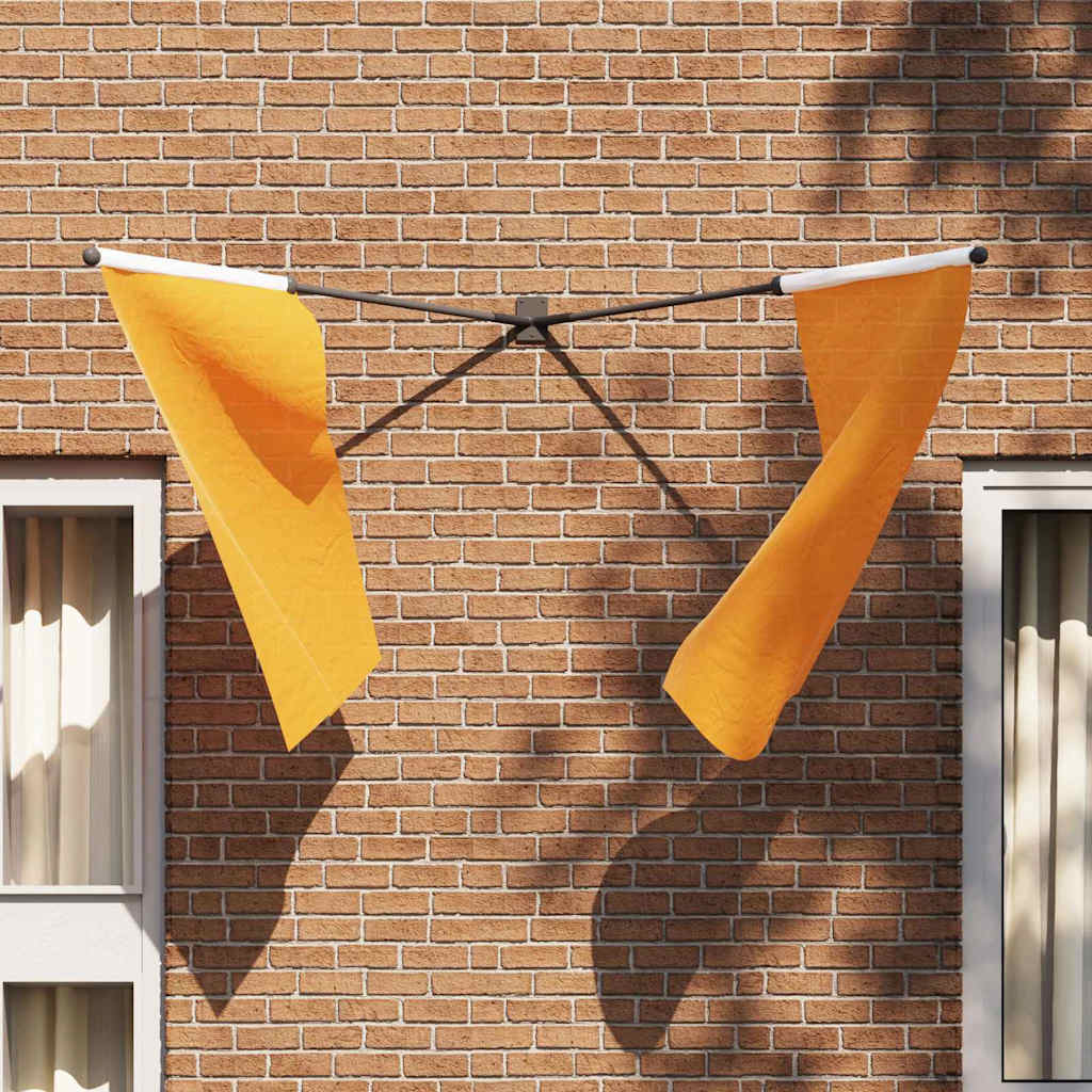 Vidaxxl support pour mât de drapeau noir 11,5 x 7,5 x 0,2 cm acier