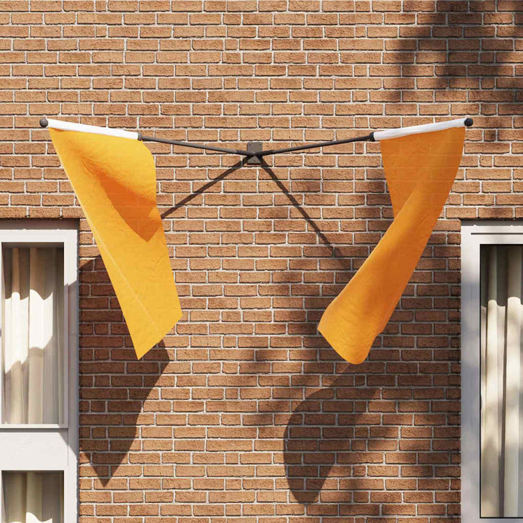 Vidaxxl support pour mât de drapeau noir 11,5 x 7,5 x 0,2 cm acier