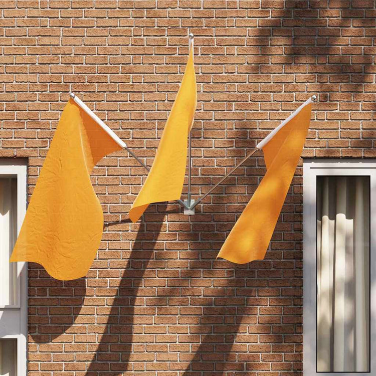 Vidaxxl support pour mât de drapeau argent 10,5 x 7,5 x 0,2 cm acier