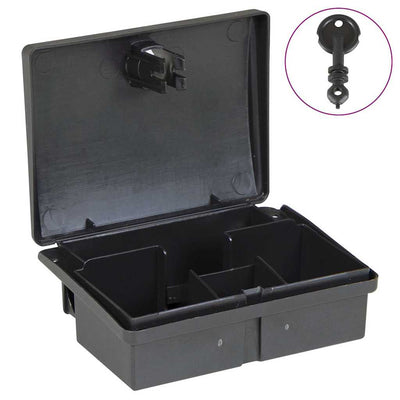 VidaXL pièges à souris 10 pcs 13x10x4 cm noir