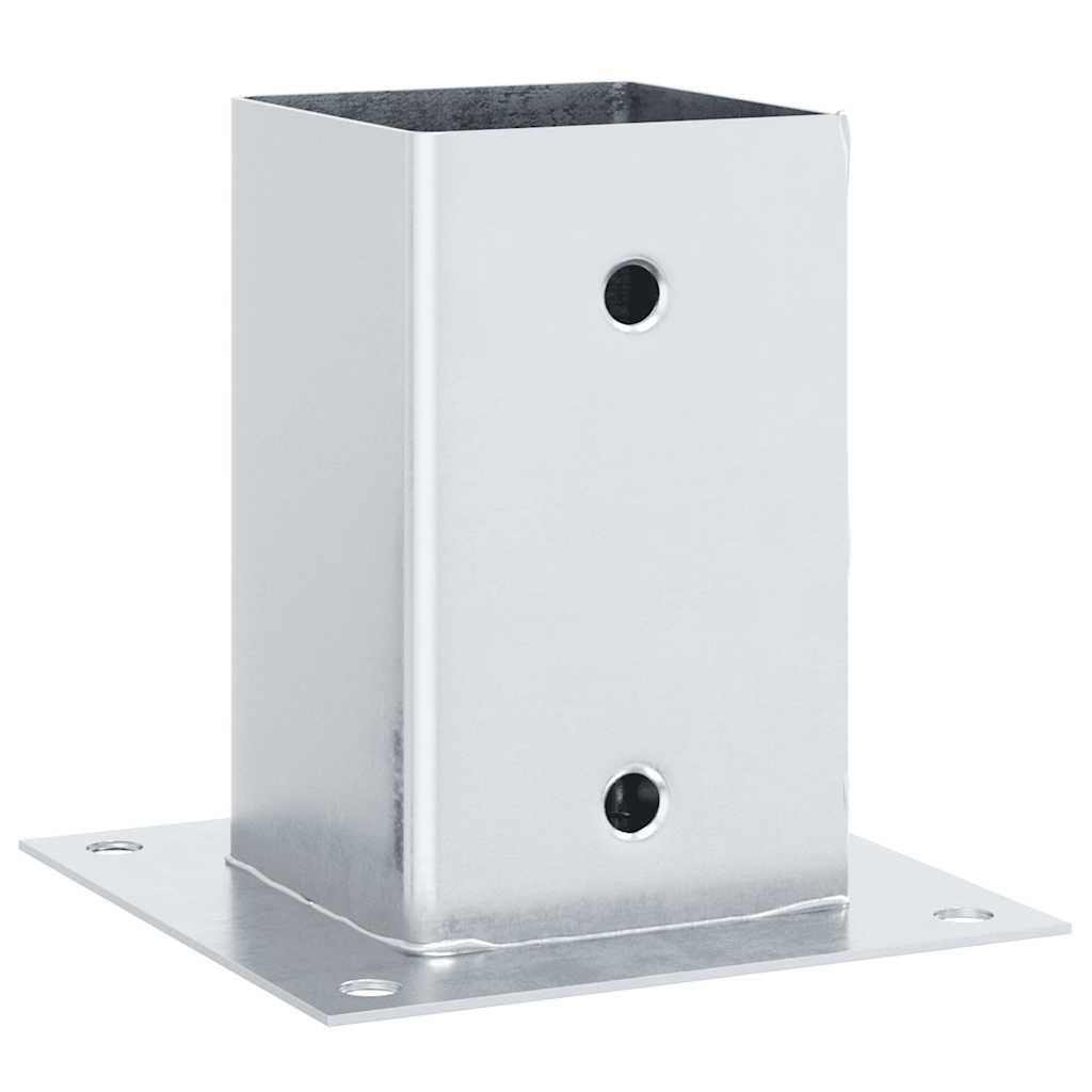 Vidaxl bobines carrées 12 pcs acier galvanisé couleur argent