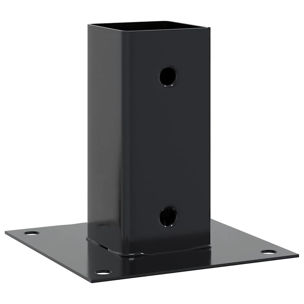 Vidaxx socles carrés 4 pcs 61x61 mm acier thermolaqué anthracite