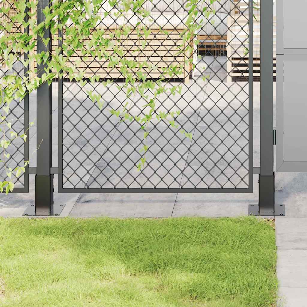 Vidaxx socles carrés 4 pcs 61x61 mm acier thermolaqué anthracite
