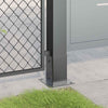 Vidaxx pieds carrés pieds 4pcs 91x91mm acier thermolaqué anthracite