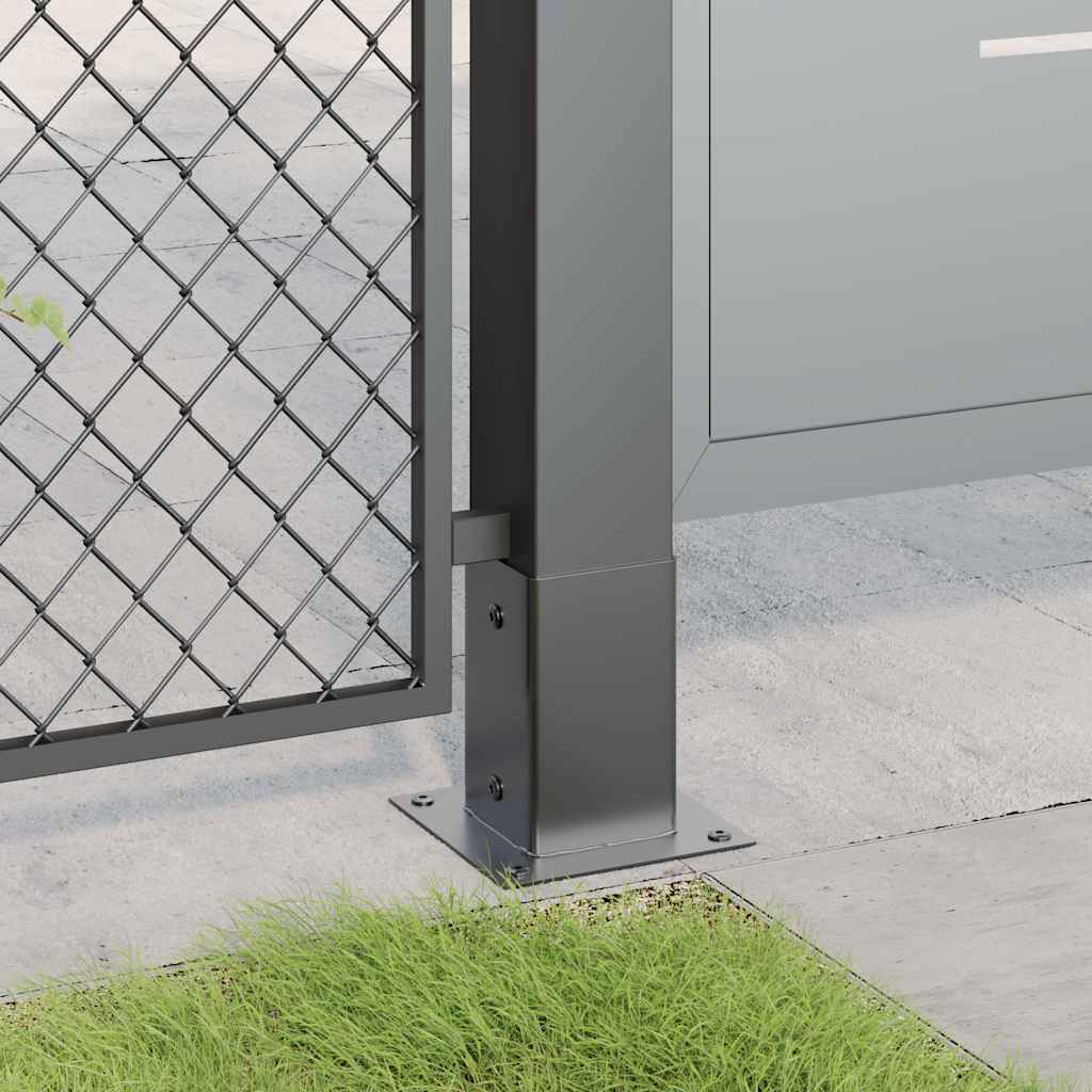 Vidaxx pieds carrés pieds 4pcs 91x91mm acier thermolaqué anthracite