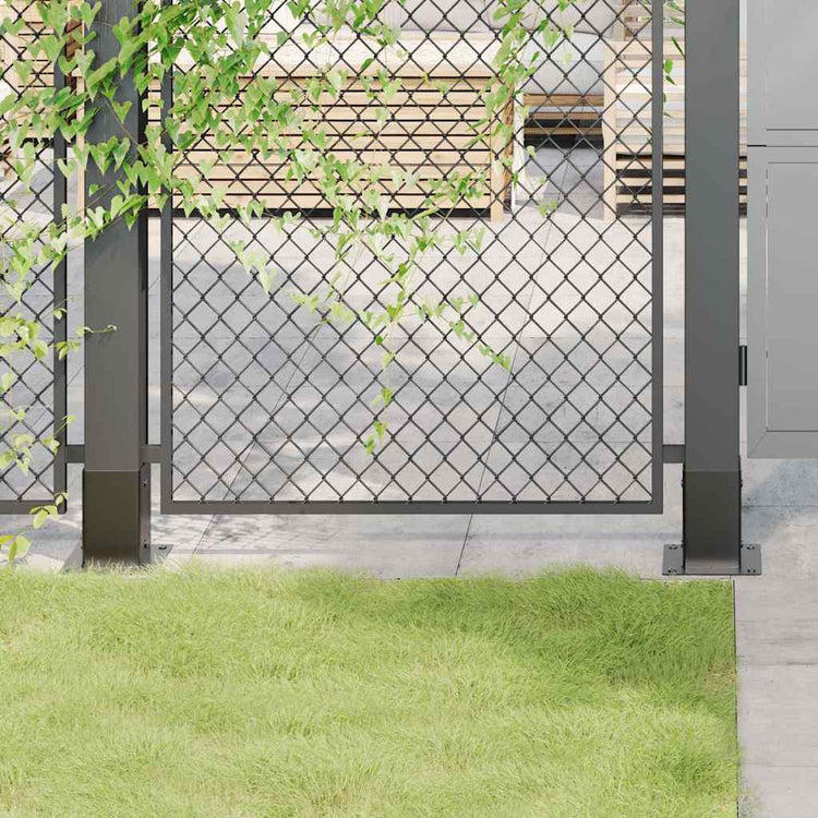 Vidaxx pieds carrés pieds 4pcs 91x91mm acier thermolaqué anthracite