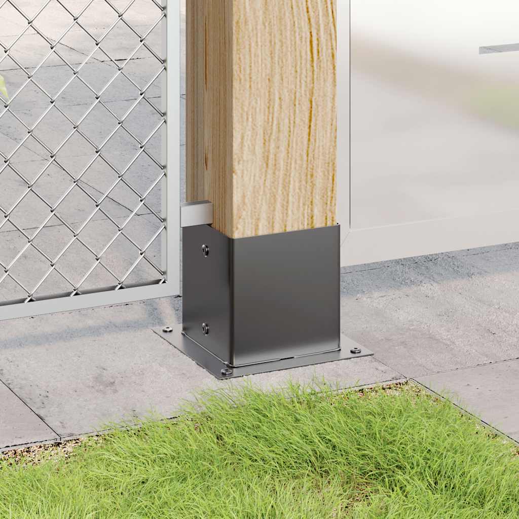 Vidaxx bases carrées 12 pcs 141x141 mm acier thermolaqué