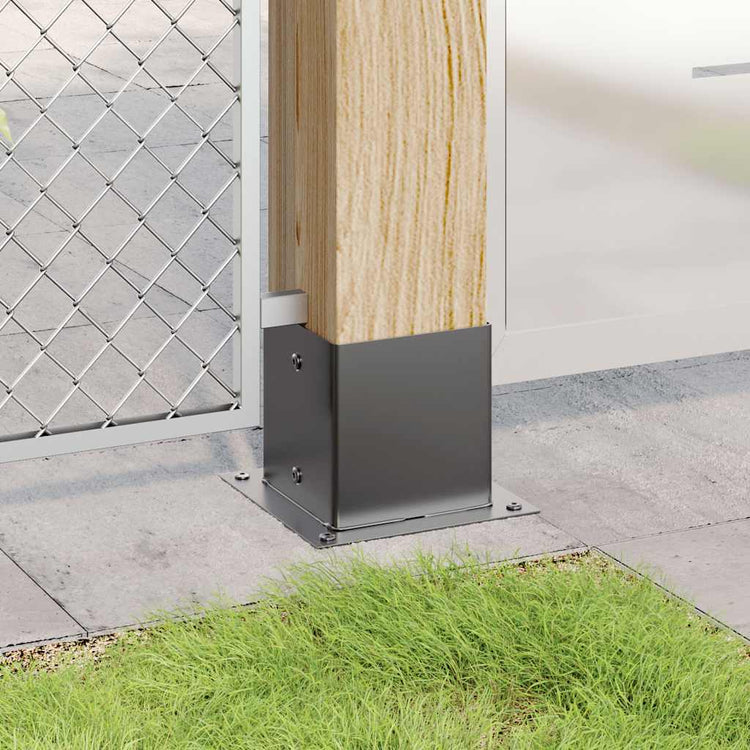 Vidaxx bases carrées 12 pcs 141x141 mm acier thermolaqué