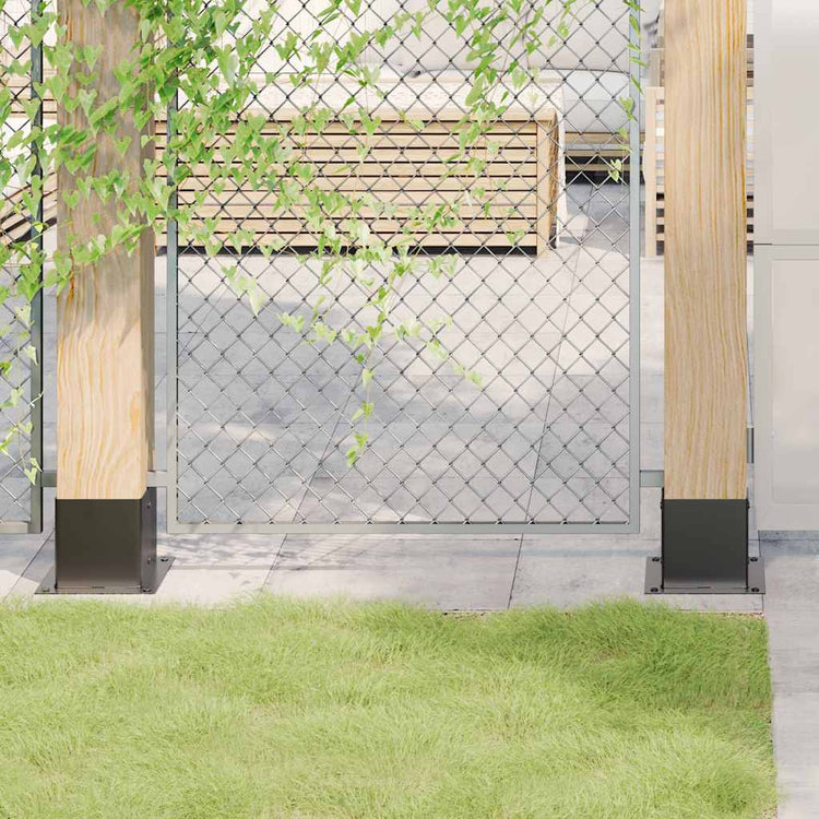 Vidaxx bases carrées 12 pcs 141x141 mm acier thermolaqué