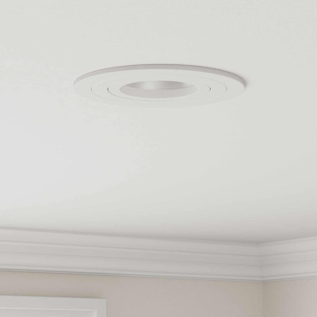 VidaXL spot 24 pcs blanc 9 x 9 x 2 cm aluminium