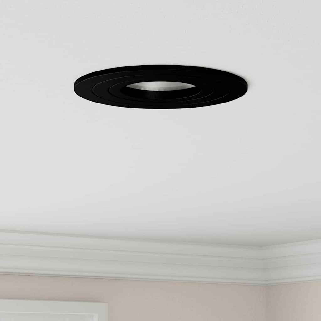 VidaXL spot 24 pcs noir 9 x 9 x 2 cm aluminium