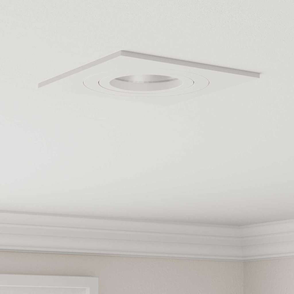 VidaXL spot 24 pcs blanc 9 x 9 x 2 cm aluminium
