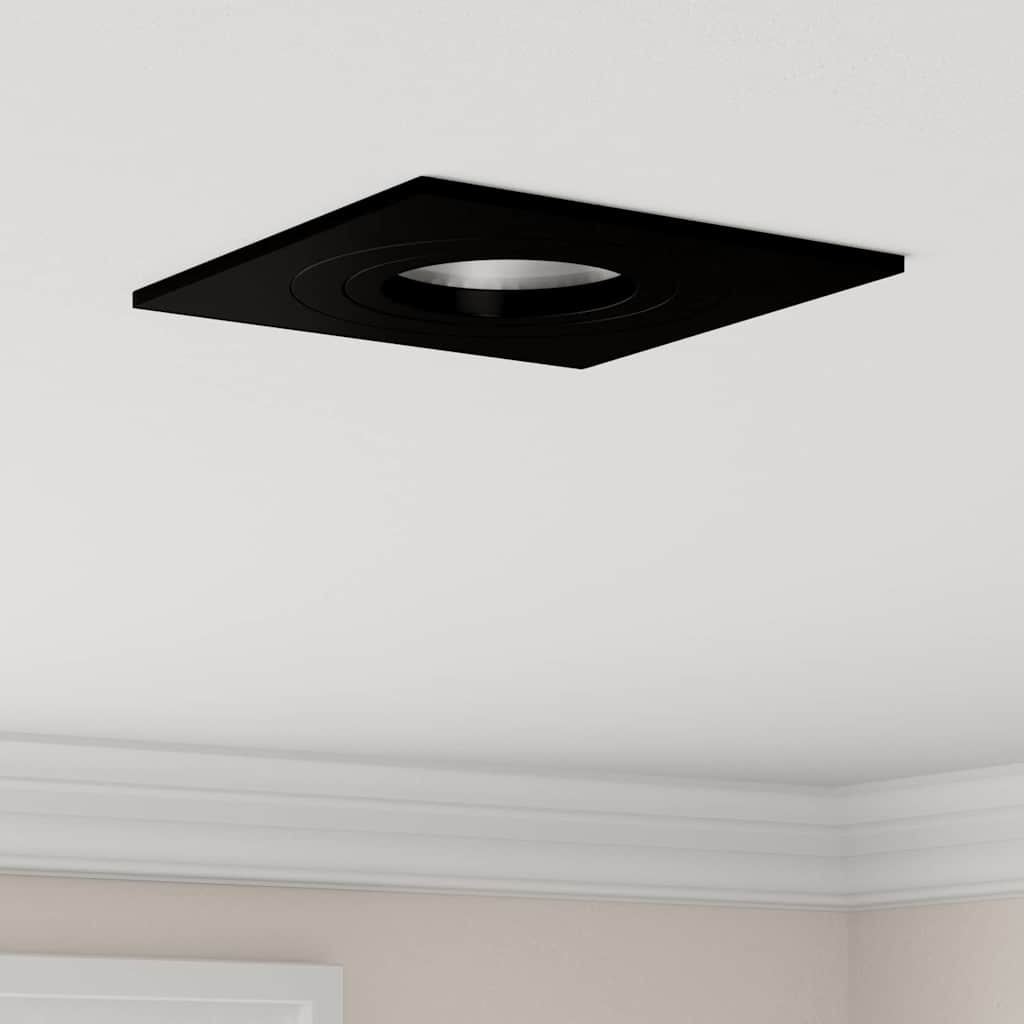 VidaXL spot 24 pcs noir 9 x 9 x 2 cm aluminium