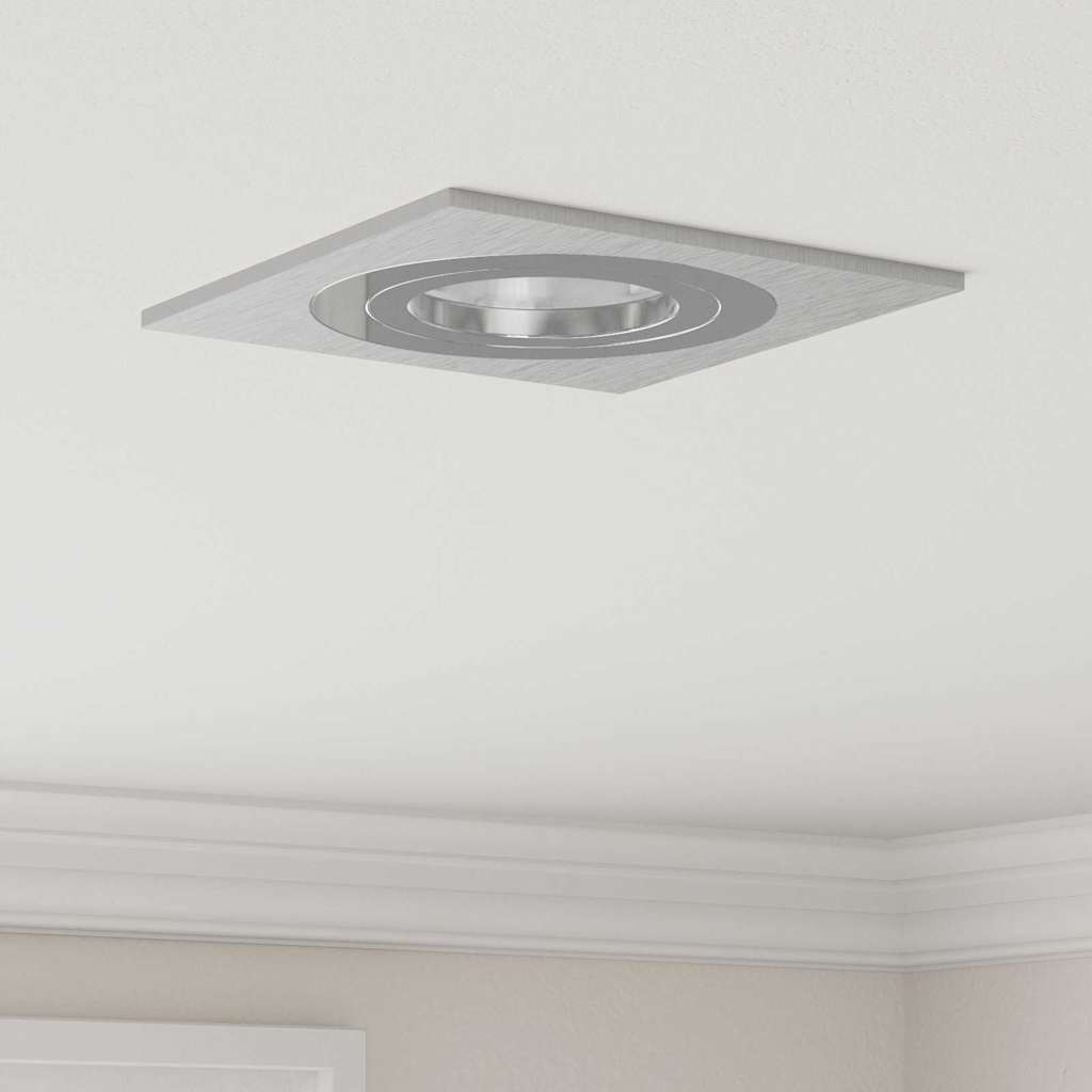 VidaXL spot 6 pcs argent 9 x 9 x 2 cm aluminium
