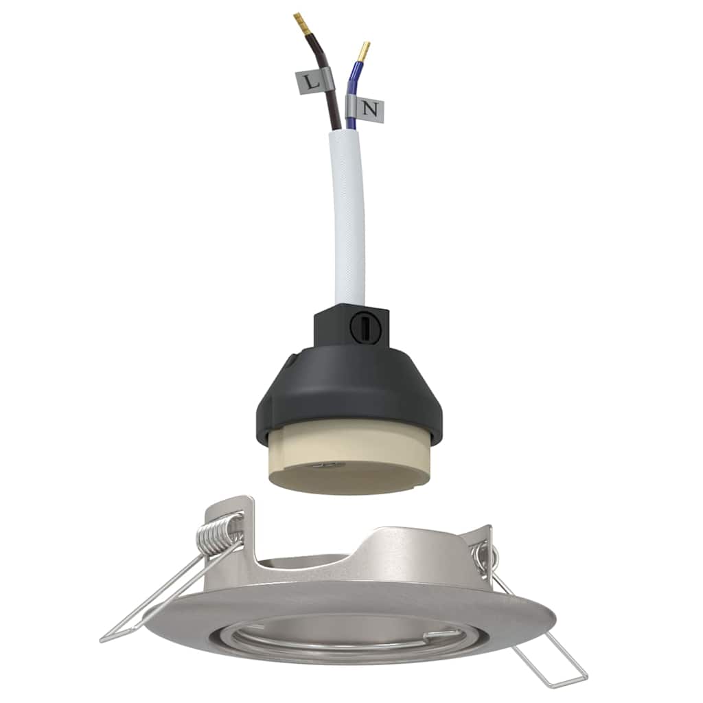 VidaXL spot 12 pcs argent 9 x 9 x 2,5 cm métal